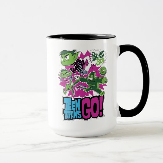 Mug Titans Ados, allez ! | Les Shapeshifts Beast Boy (Droite)