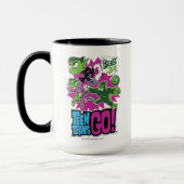 Mug Titans Ados, allez ! | Les Shapeshifts Beast Boy (Gauche)