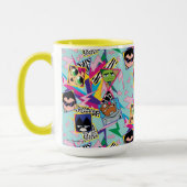 Mug Titans Ados, allez ! | Retro 90's Group Collage (Gauche)