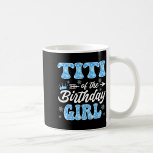 Mug Titi de la fille d'anniversaire Flocons Hiver Noël