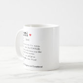 Mug TITI Définition, tante, tante (Devant gauche)