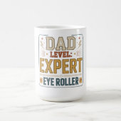 Mug Title Dad Level Expert Eye Roller Funny Father’s (Centre)