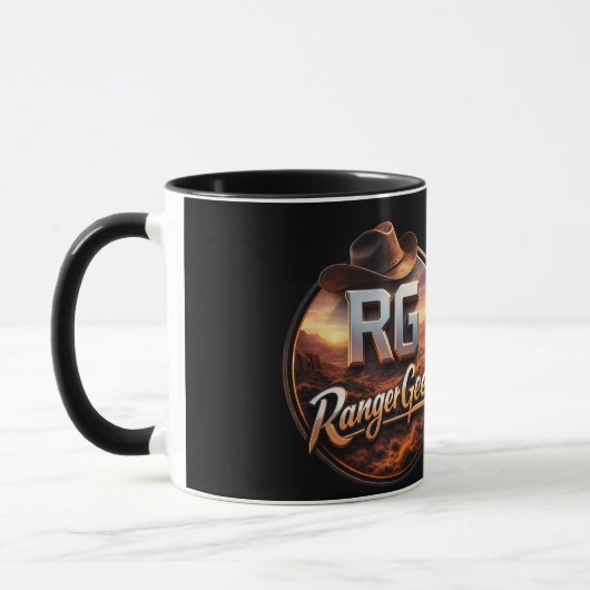 Mug Title geek western logo two tone (Gauche)