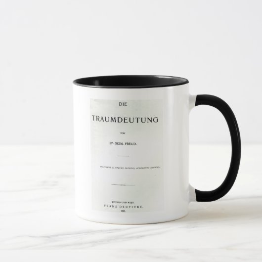 Mug Titlepage à mourir Traumdeutung par Sigmund Freud (Droite)