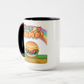 Mug Titre de Burger Happy Jump Style (Devant gauche)