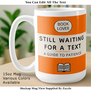 Mug Titre de patience drôle Couverture de livre de poc