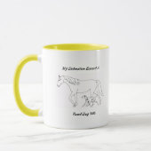 Mug Titre du chien de route (Gauche)