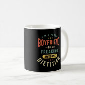 Mug Titre du poste diététique Cadeau (Devant droit)