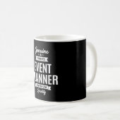 Mug Titre du travail du planificateur d'événements (Devant droit)