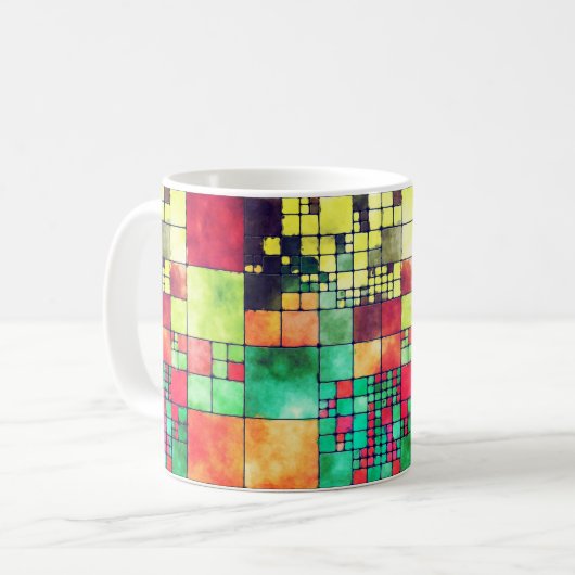 Mug Titres Abstraits d'automne (Devant gauche)