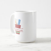 Mug Titulaire de crayon Monogramme enseignant Merci ca (Devant gauche)
