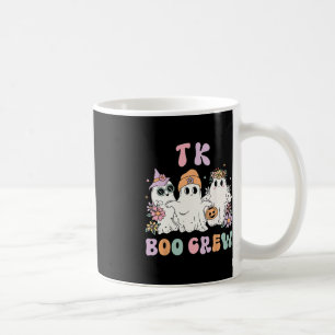 Mug TK Boo Crew Retro Super Halloween Floral Ghost TK