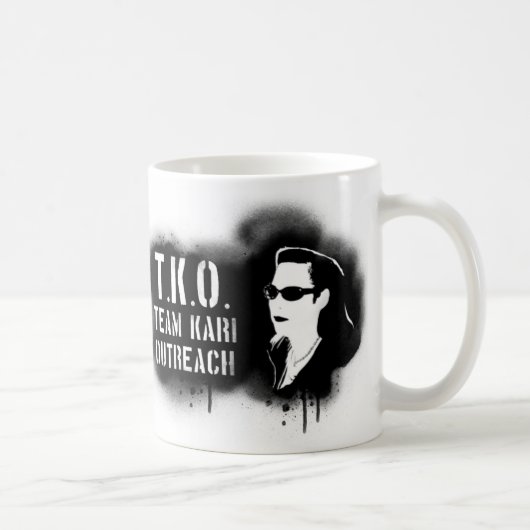 Mug TKO - Pochoir noir (Droite)