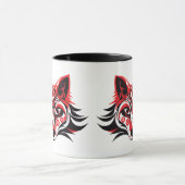 Mug Tlingit Haida Tlingit tête de loup totémique autoc (Centre)