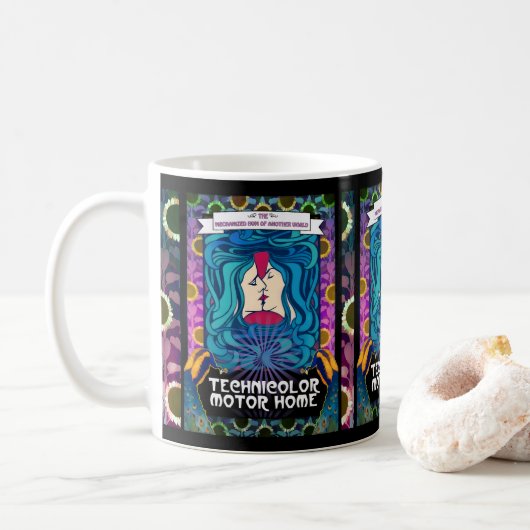 Mug TMH Psychedelic Flower Power Kiss (Avec donut)