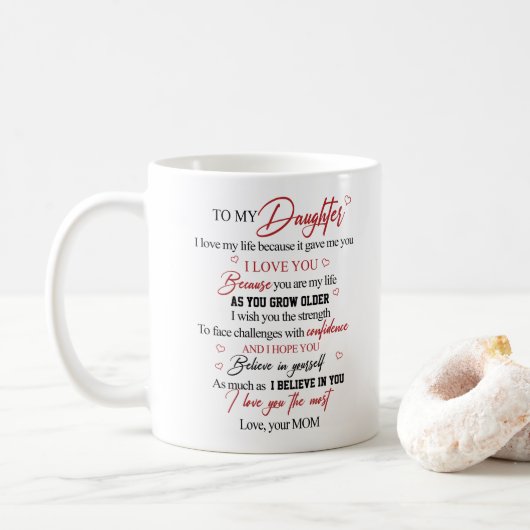 Mug To my daughter (Avec donut)