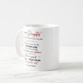 Mug To my daughter (Devant gauche)