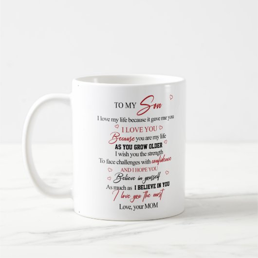 Mug To my son (Gauche)