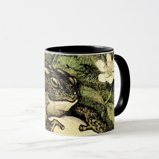 Mug Toad et Dogwood de style Art nouveau néerlandais (Devant droit)