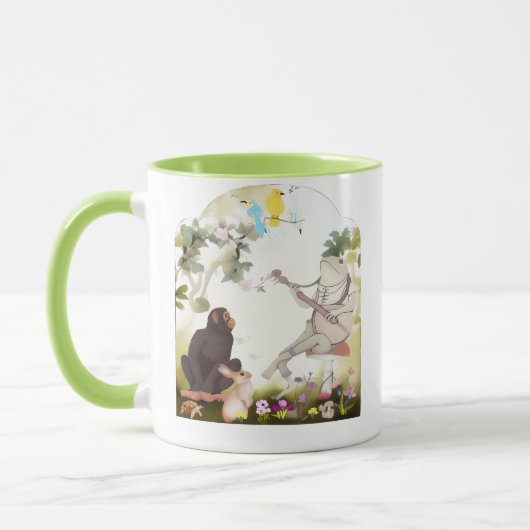 Mug Toad Frog Playing Banjo with animals (Gauche)