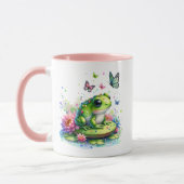 Mug Toad Whimsical, Fleurs et Papillons (Gauche)