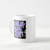 Mug "Toadally Cozy" Retro Pop Art Reading Nook Illustr (Devant gauche)