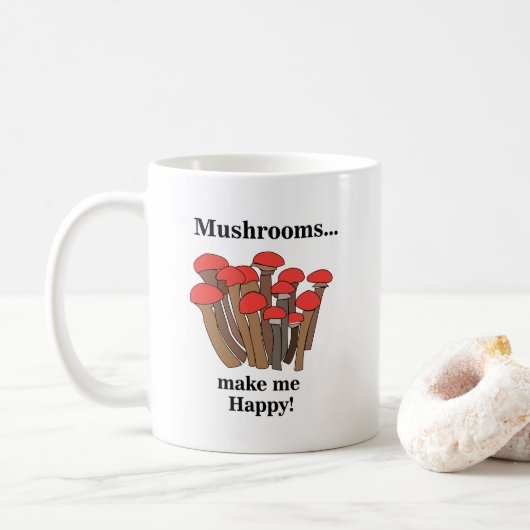 Mug Toadstool champignon Champignons rouges (Avec donut)