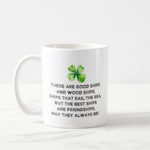 Mug Toast d'amitié irlandais Trèfle à 4 feuilles St Pa