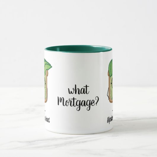 Mug Toast Hipster de l'Avocado lunettes de poils grais (Centre)