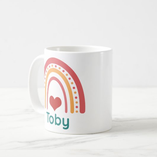 Mug Toby Vintage Boho Rainbow (Devant gauche)