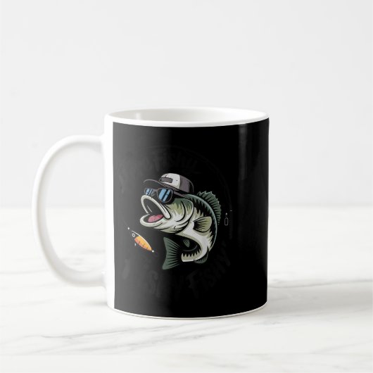Mug Toddler Boy Here-fishy Funny Fishing Buddy B Fishe (Gauche)