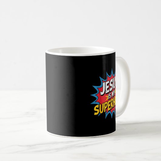 Mug Toddler Jesus Is My Superhero Christian God Son Br (Devant droit)
