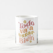 Mug "Todo Va a estar Bien" 2 Photos Personnalisées Sup (Centre)