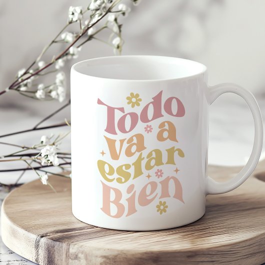 Mug "Todo Va a Estar Bien" Pastel Inspiration Super