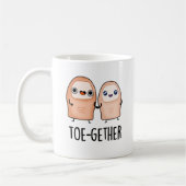 Mug Toe-gether Funny BIg Toe Pun (Gauche)