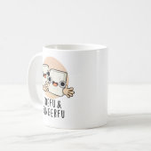 Mug Toefu Fingerfu Amusant Nourriture Pun de tofu (Devant gauche)