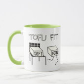 Mug Tofu Fit Funny Running Tofu Soy thème (Gauche)