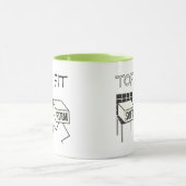 Mug Tofu Fit Funny Running Tofu Soy thème (Centre)