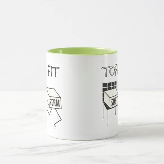 Mug Tofu Fit Funny Running Tofu Soy thème (Centre)