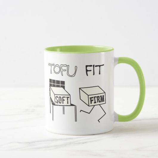 Mug Tofu Fit Funny Running Tofu Soy thème (Droite)