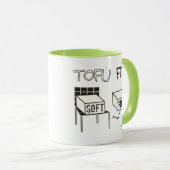 Mug Tofu Fit Funny Running Tofu Soy thème (Devant droit)