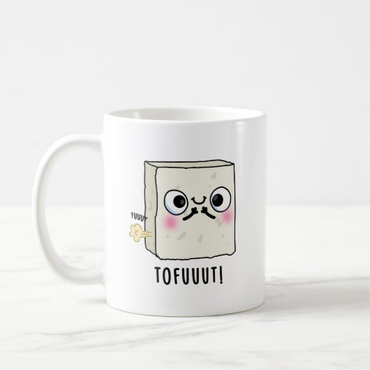 Mug Tofuut Funny Farting Tofu Pun (Gauche)
