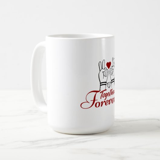 Mug “Together Forever – Romantic Valentine’s Day Coupl (Devant gauche)