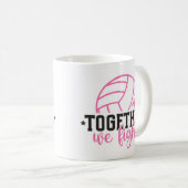 Mug Together We Fight Breast Cancer Pink Ribbon (Devant droit)