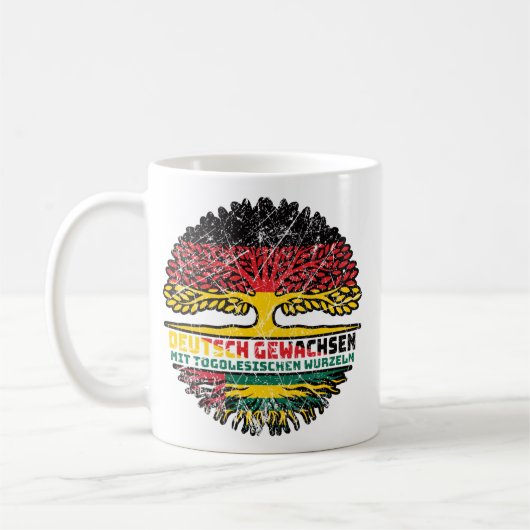 Mug Togo Togoisch Deutsch Deutschland Baum Wurzel (Gauche)