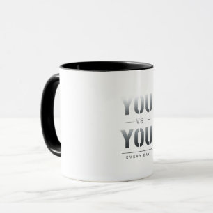 Mug Toi contre Toi Chaque Jour Motivation Fitness Di