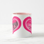 Mug Toi Et Moi (Jolies Cochons De Caricature) (Centre)