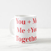Mug Toi + Moi = ❤️ | Conception d'amour romantique per (Devant gauche)