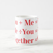 Mug Toi + Moi = ❤️ | Conception d'amour romantique per (Centre)