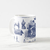 Mug Toile à coudre vintage (Devant gauche)